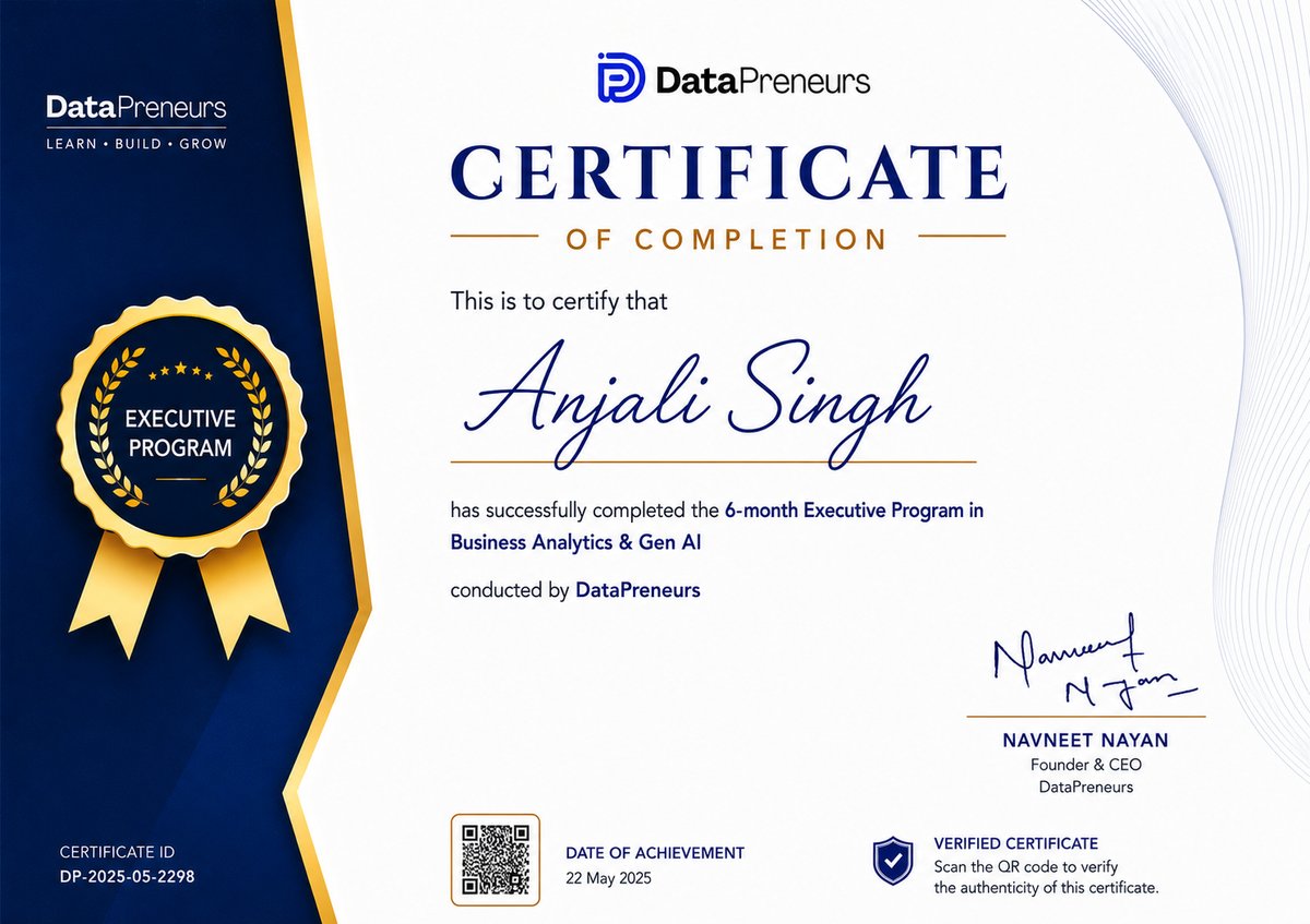 DataPreneur Certification